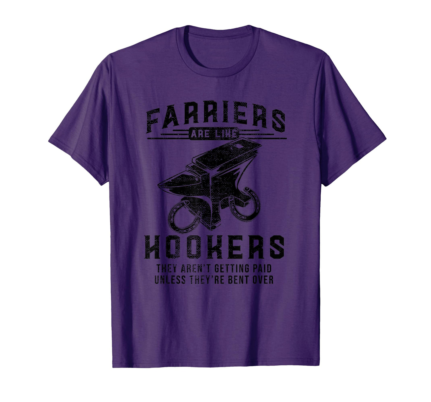 Funny Farrier Hoof Trimming Equine Horse Shoeing Hooves Gift T-Shirt