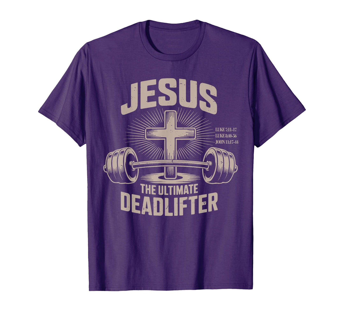 Jesus The Ultimate Deadlifter Muscle Kid Funny Christian Gym T-Shirt