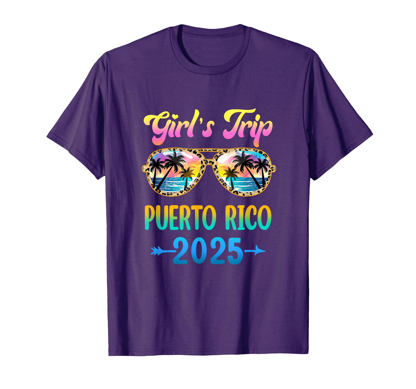 Girl's Trip Puerto Rico 2025 Summer Vacation Sunglasses T-Shirt