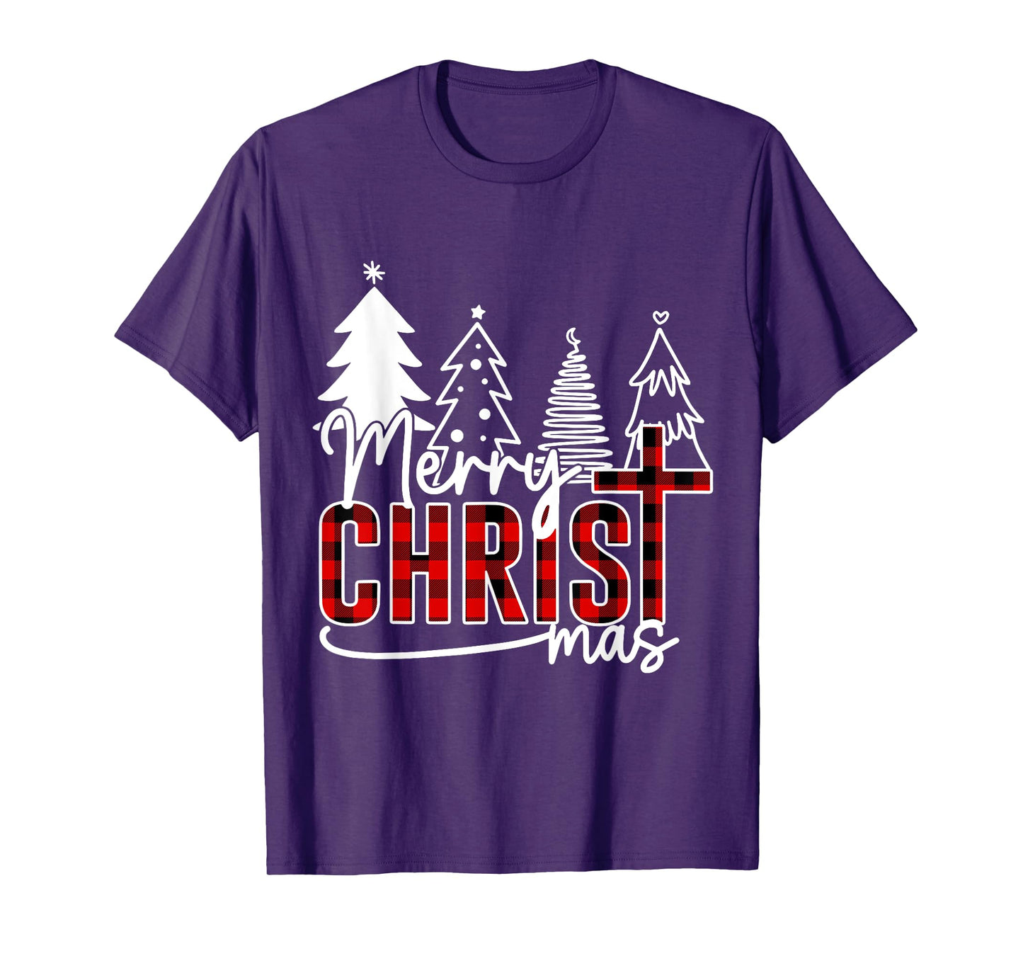 Merry Christ Mas Christian Jesus Christmas PJs Xmas Pajamas T-Shirt