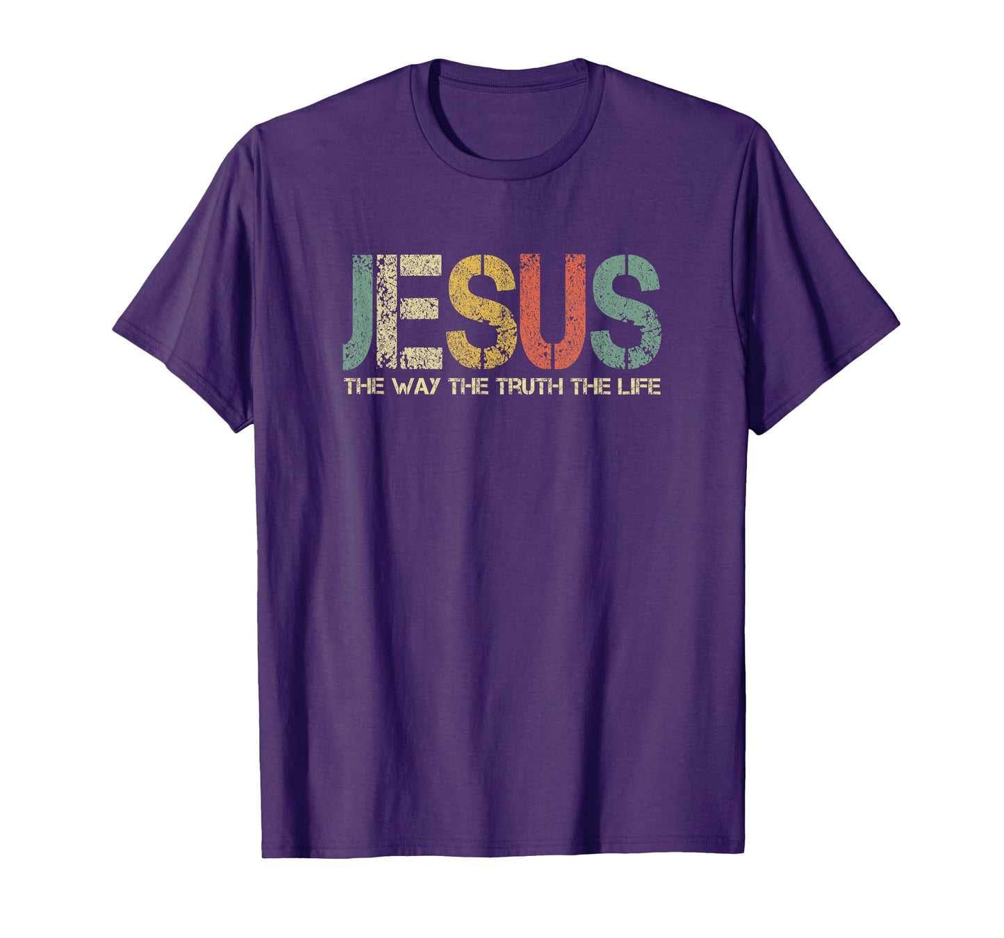 Christian Jesus The Way Truth Life God Fun Church Worshiping T-Shirt