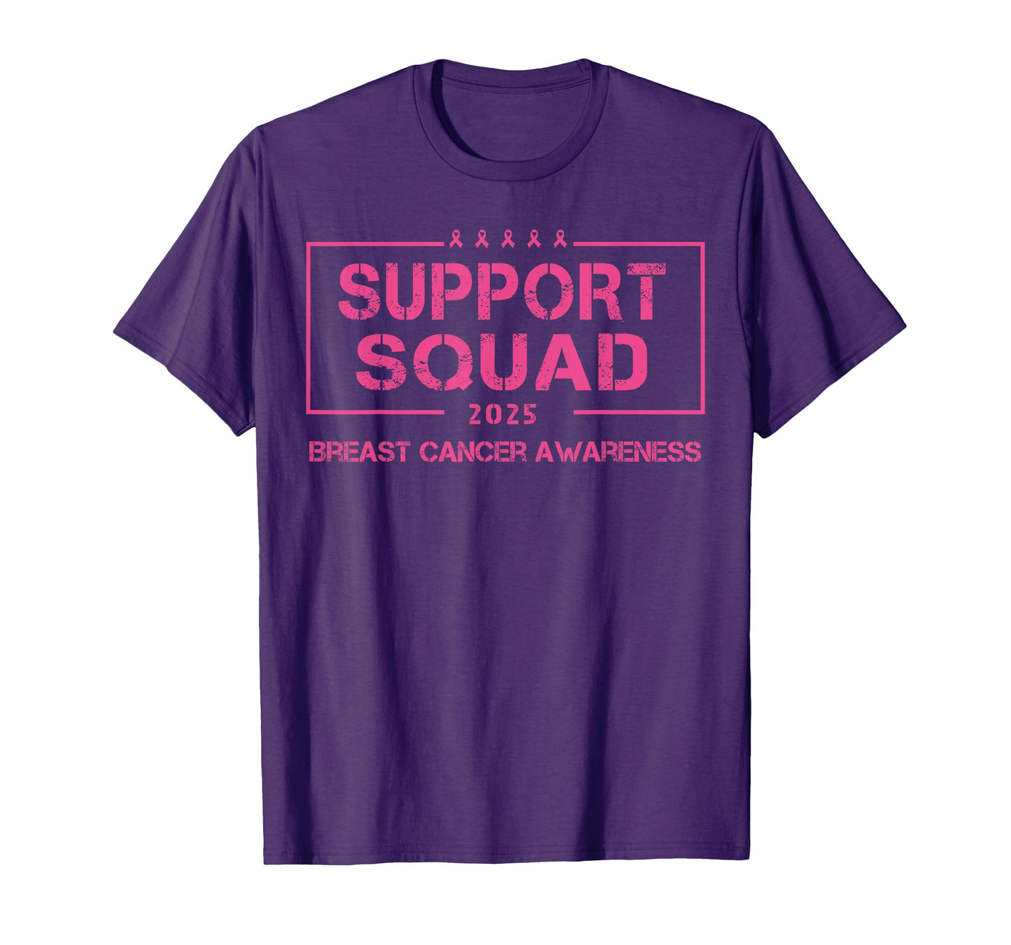 Support Squad Breast Cancer Awareness Pink Ribbon Men Women T-Shirt