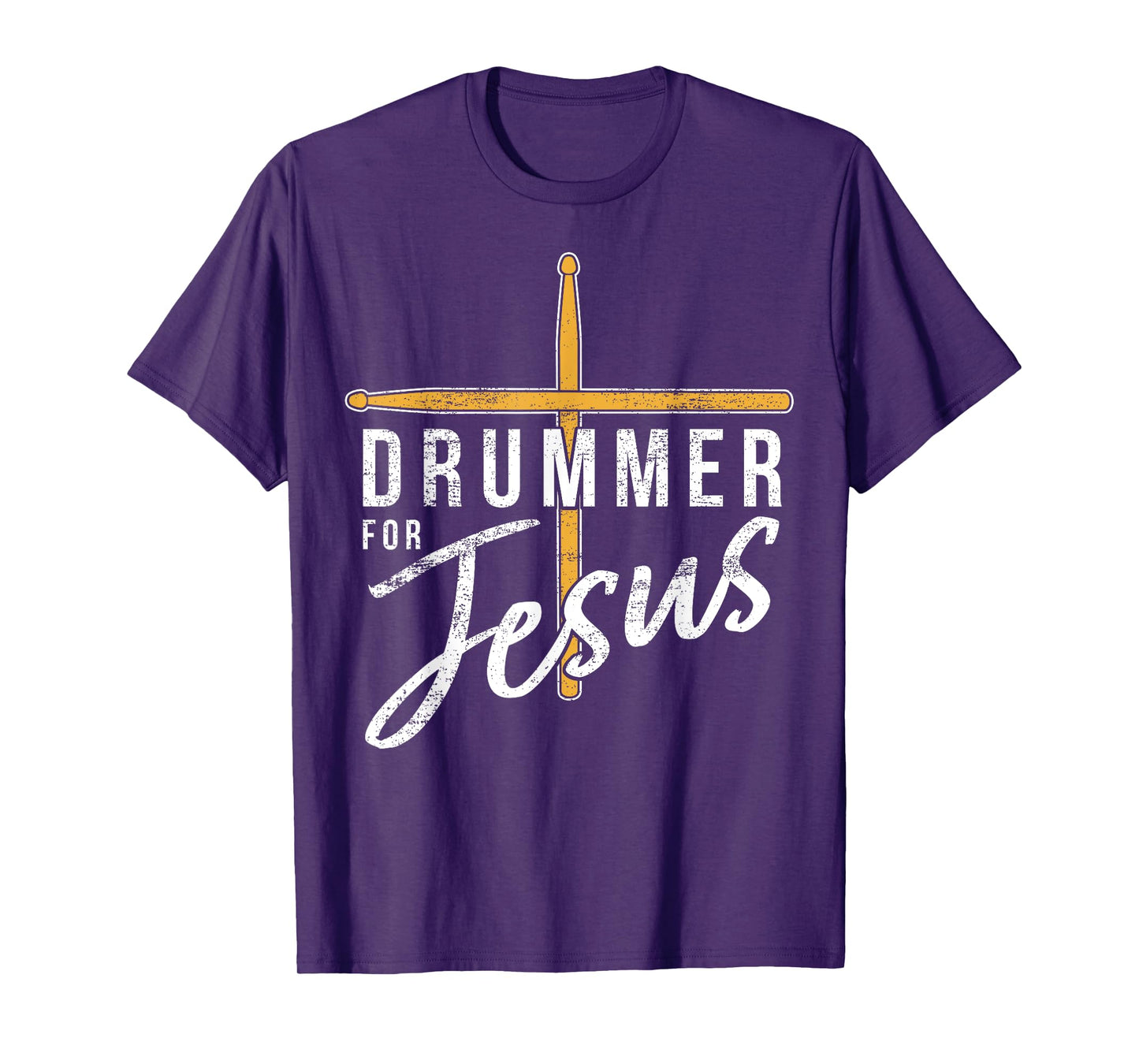 Drummer For Jesus Christian Church Music Religious Drummer T-Shirt
