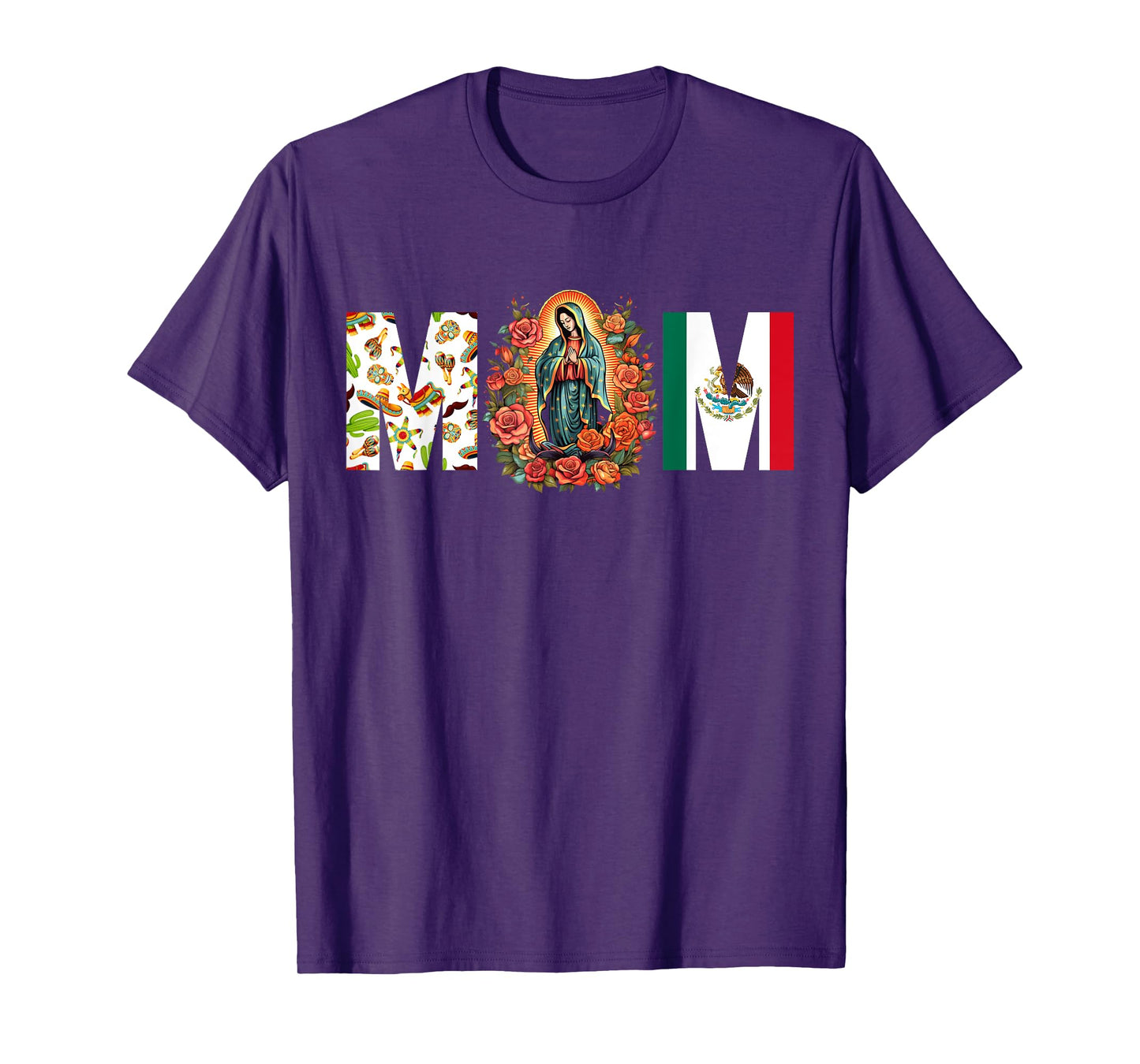 Our Lady of Guadalupe Catholic Virgin Mary Mexican Mom T-Shirt