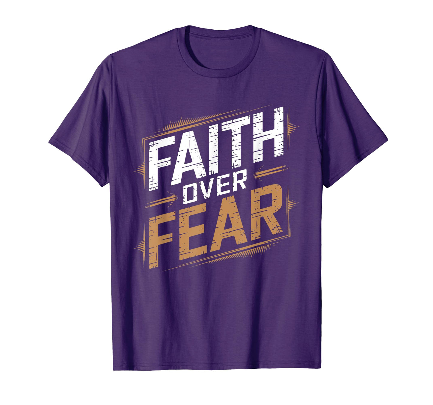 Faith Over Fear Cool Christian Inspirational Graffiti T-Shirt