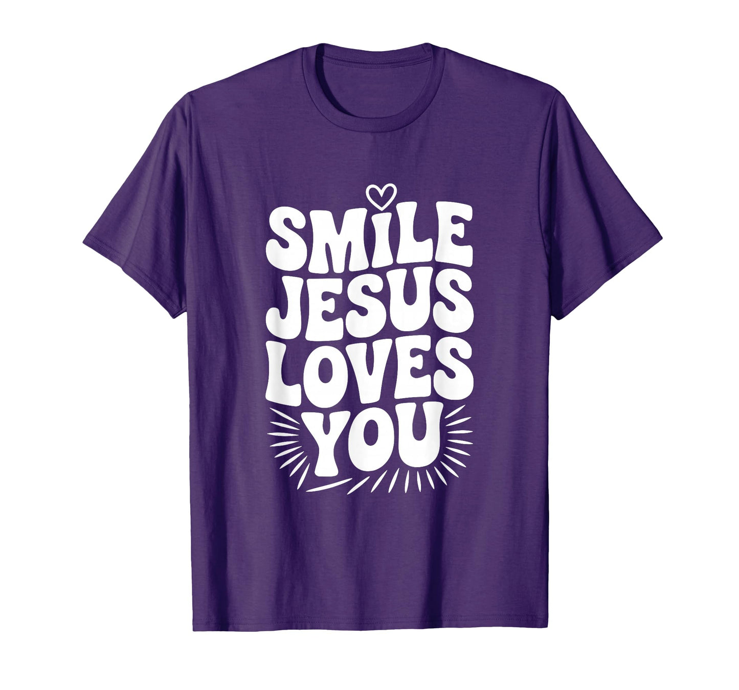 Smile Jesus Loves You Christian Faith Inspirational T-Shirt