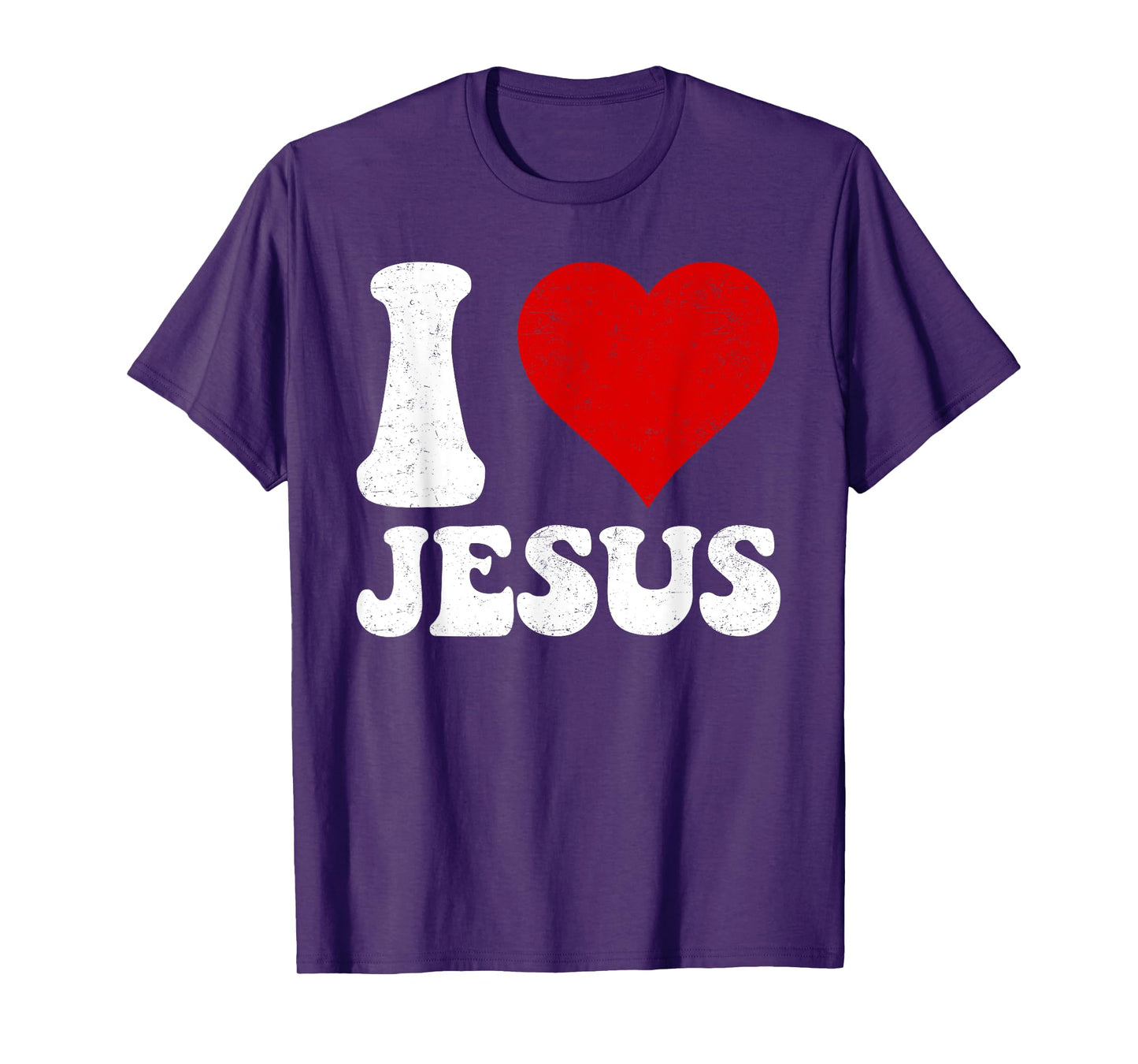 Jesus I Love Jesus Christian Cross God Faith Bible Religious T-Shirt