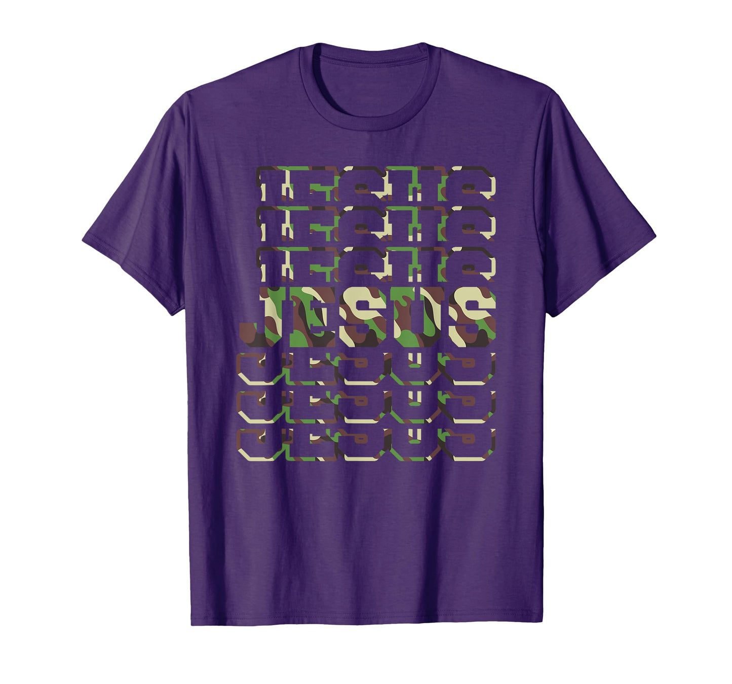 Jesus Camo Design, Camo Scripture Jesus Faith T-Shirt