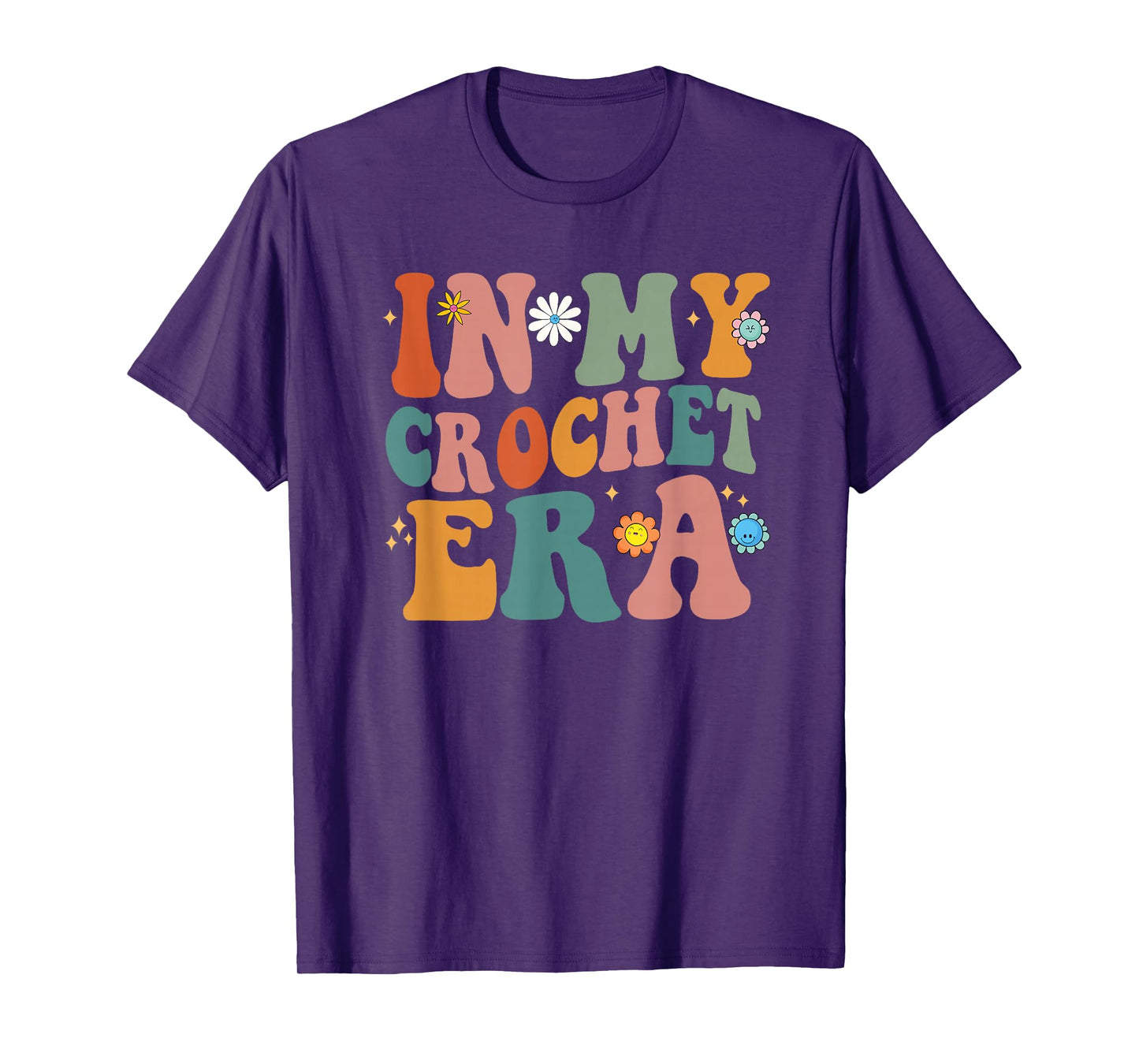 Funny Groovy In My Crochet Era Men Women T-Shirt