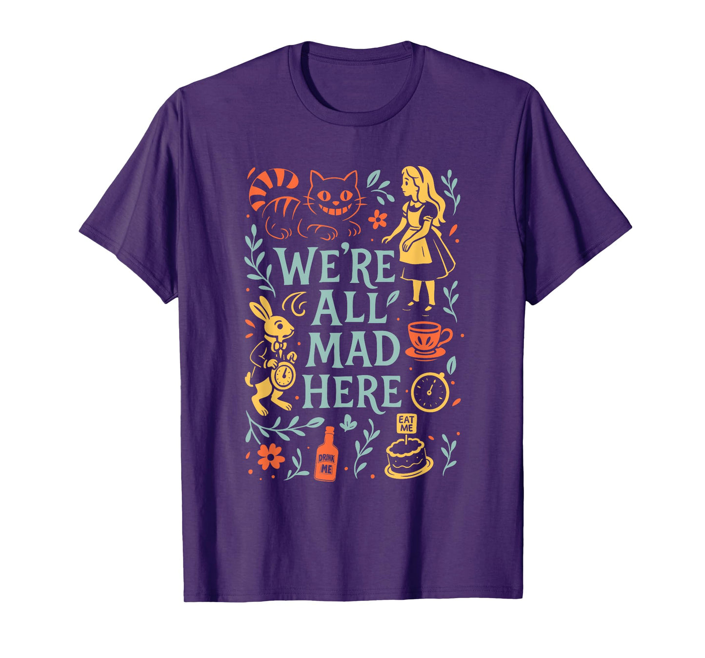 Alice in Wonderland We're All Mad Here T-Shirt