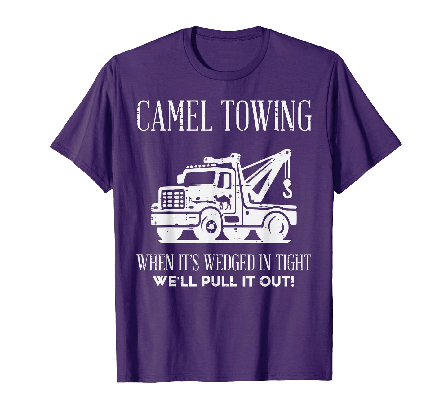 Inappropriate Camel Funny Adult Humor Meme Towing Men Women T-Shirt