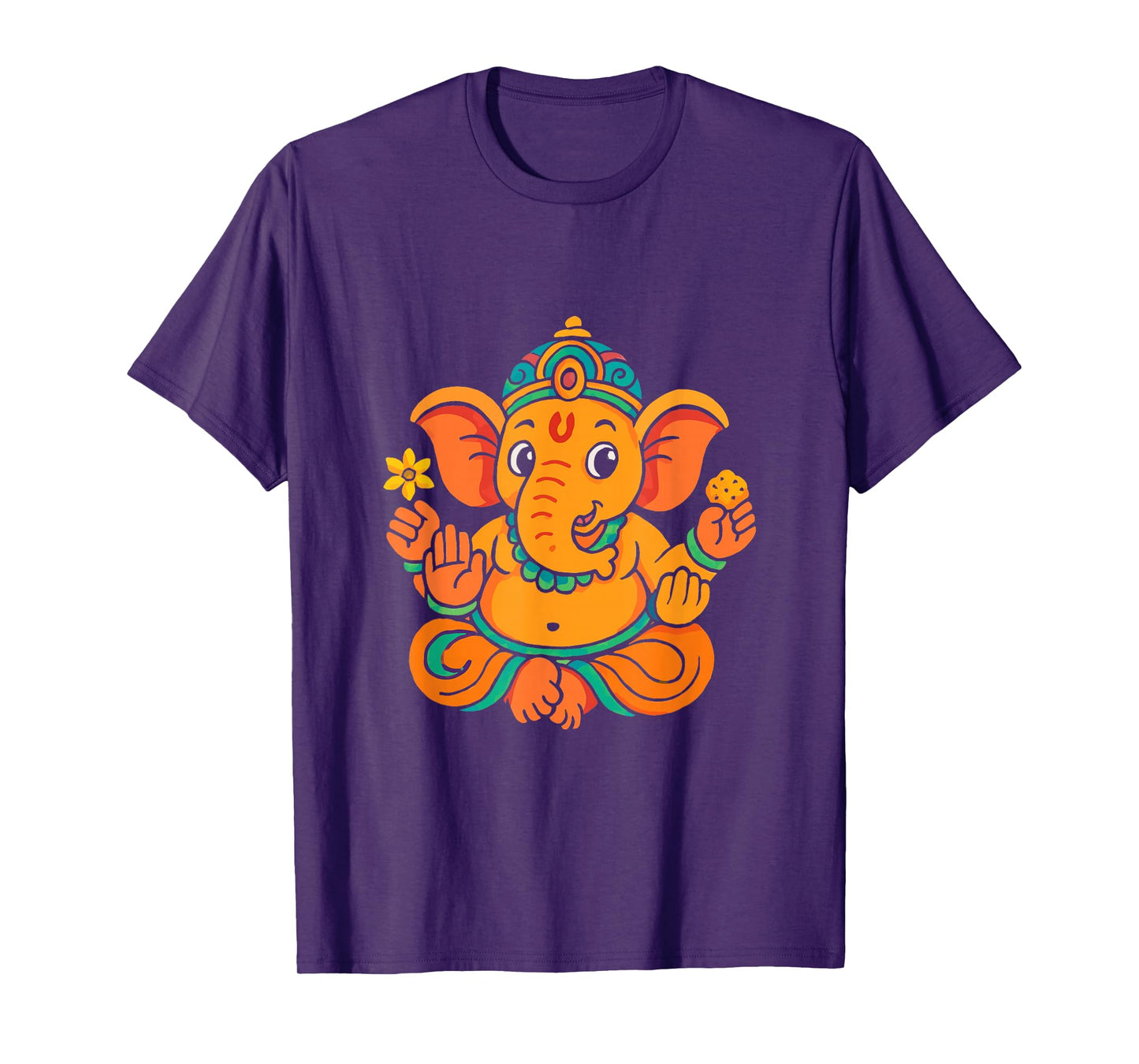 Ganesh Symbol Yoga Hindu Elephant God Ganesha Puja T-Shirt