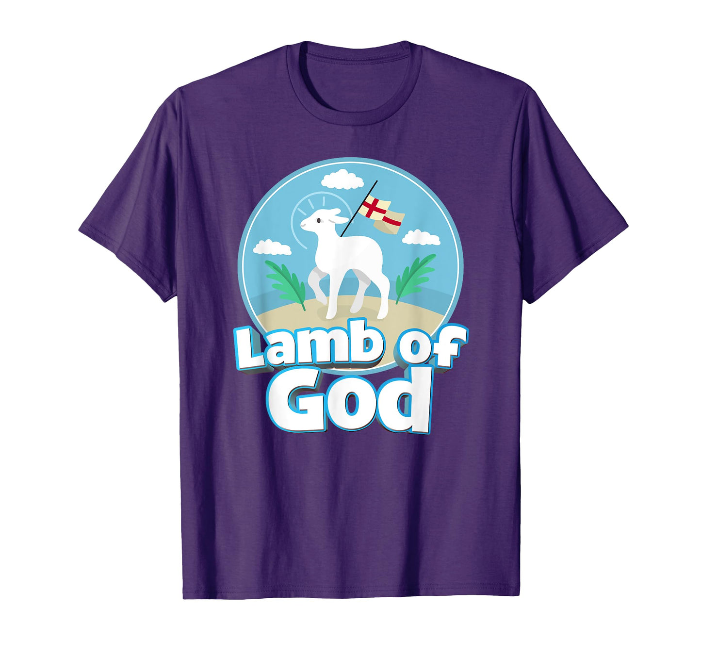 Lamb of God Agnus Dei Easter Catholic Kids Girls Boys T-Shirt