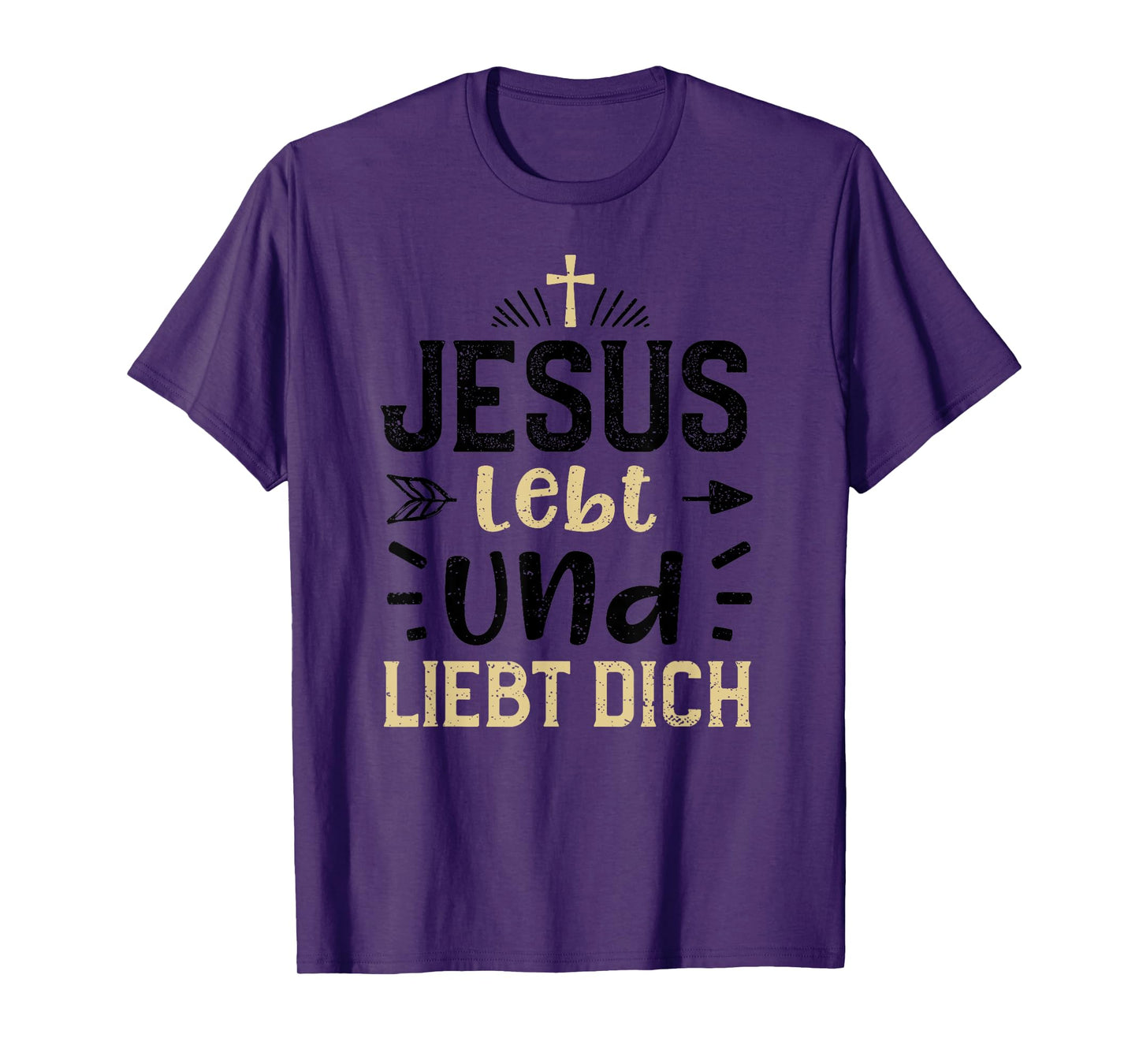 Faith: Jesus Lives and Loves You - Jesus Sayings T-Shirt