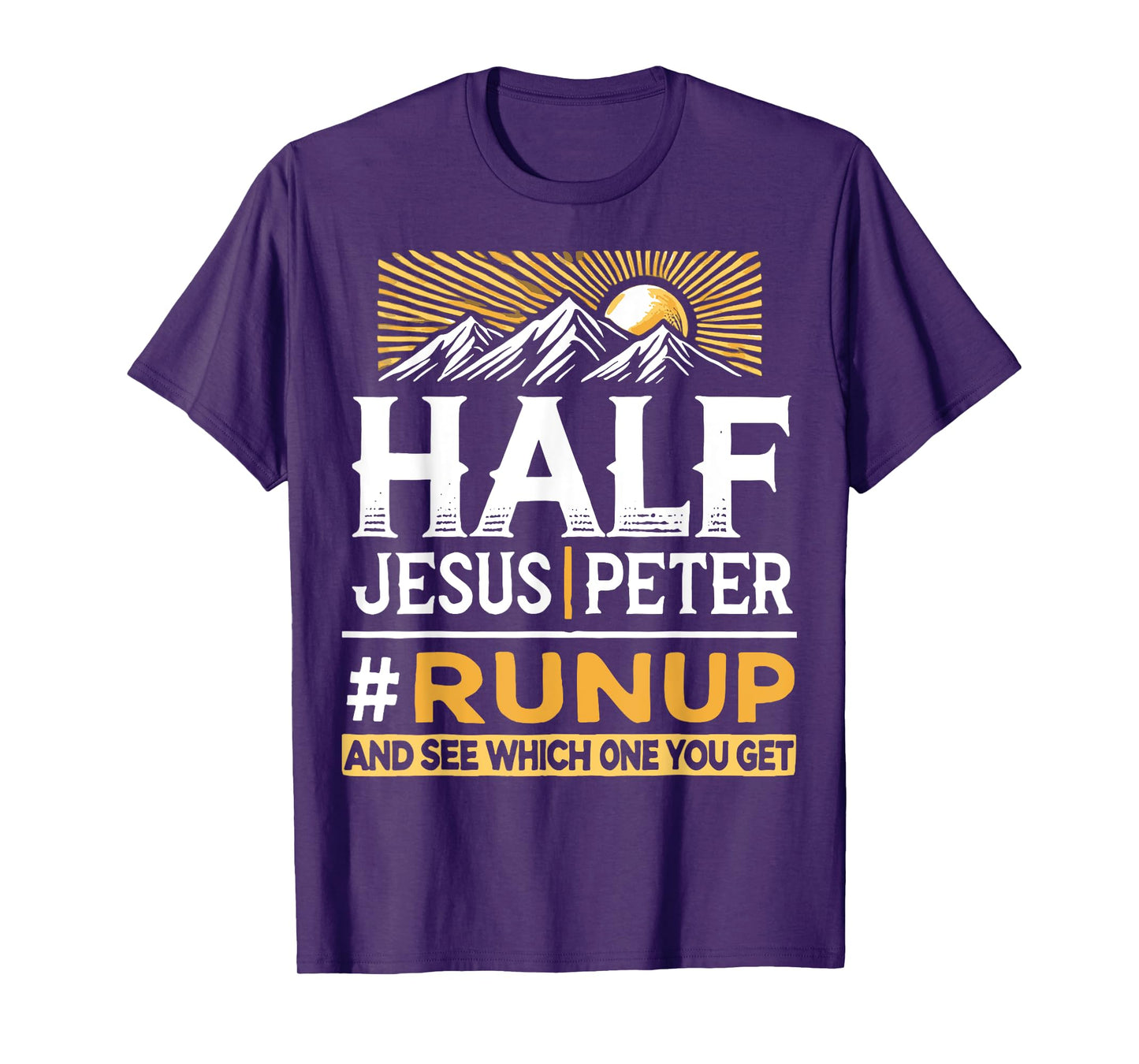 Mixed Half Jesus and Half Peter Christians T-Shirt