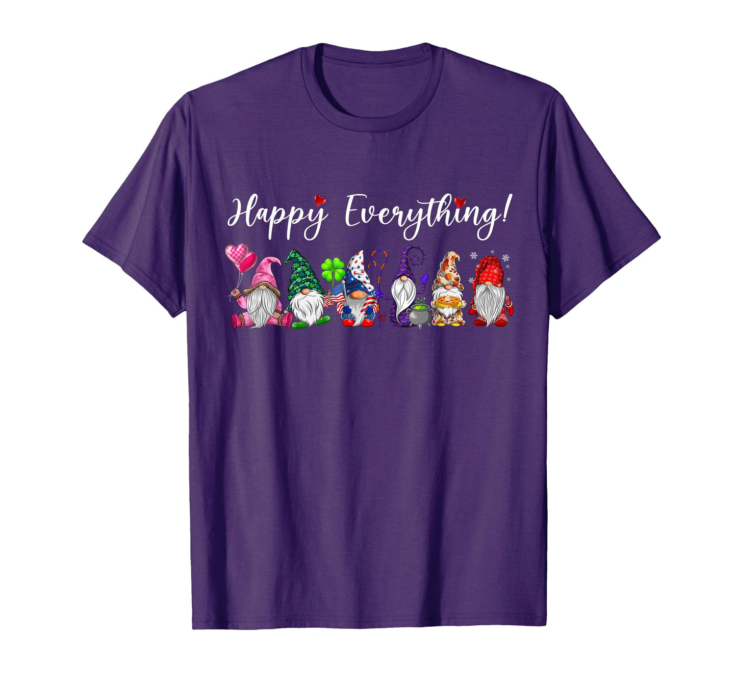 Happy Everything Gnomes Every Seasons All Year T-Shirt