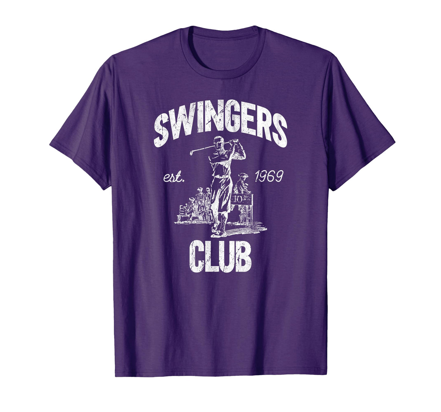 Swingers Club golf clubs funny golf Sarcastic Golfing men T-Shirt