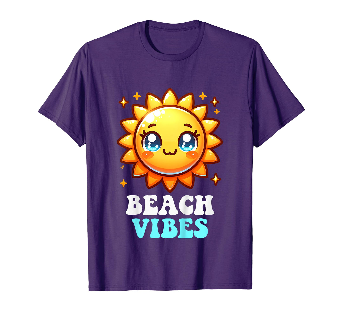 Beach Vibes Cute Kawaii Sun Sunshine Summer Toddler Girls T-Shirt