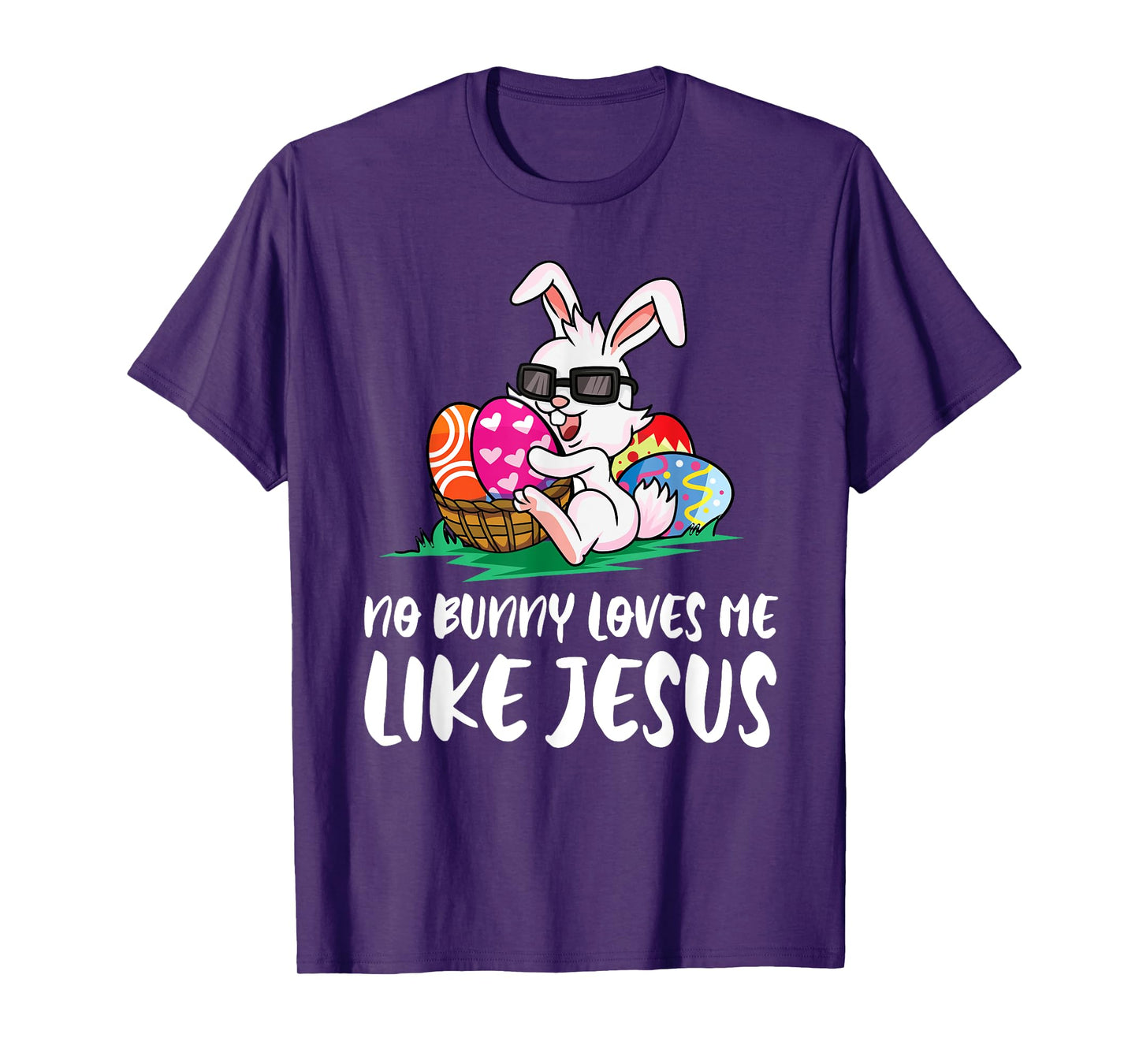 No Bunny Loves Me Like Jesus Easter Egg Bunny Cute T-Shirt