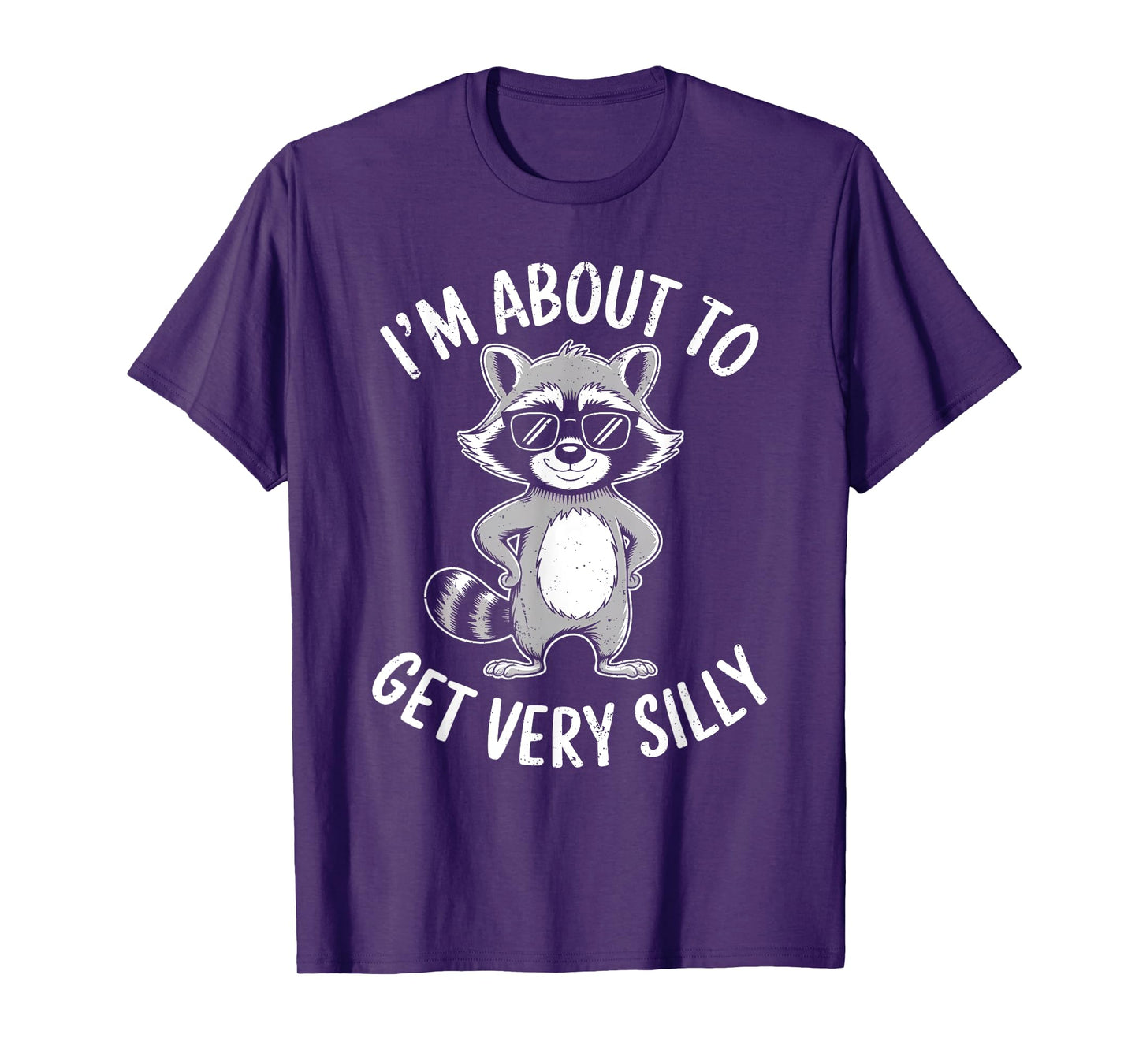 Funny Retro Feral Raccoon Lover I'm About to Get Very Silly T-Shirt