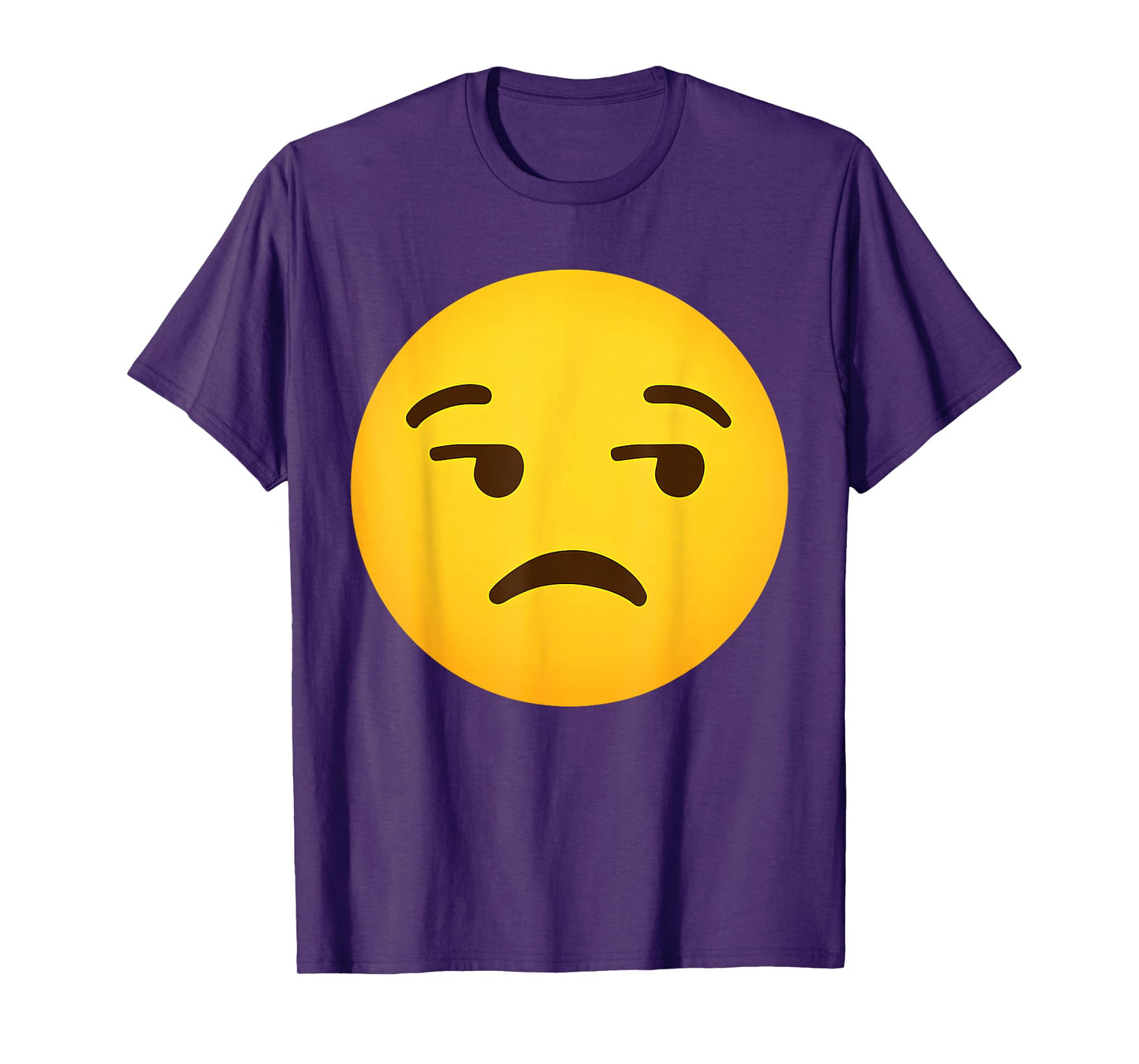 Funny Emoticon Unamused Face Dissatisfied Side-Eye Meh T-Shirt