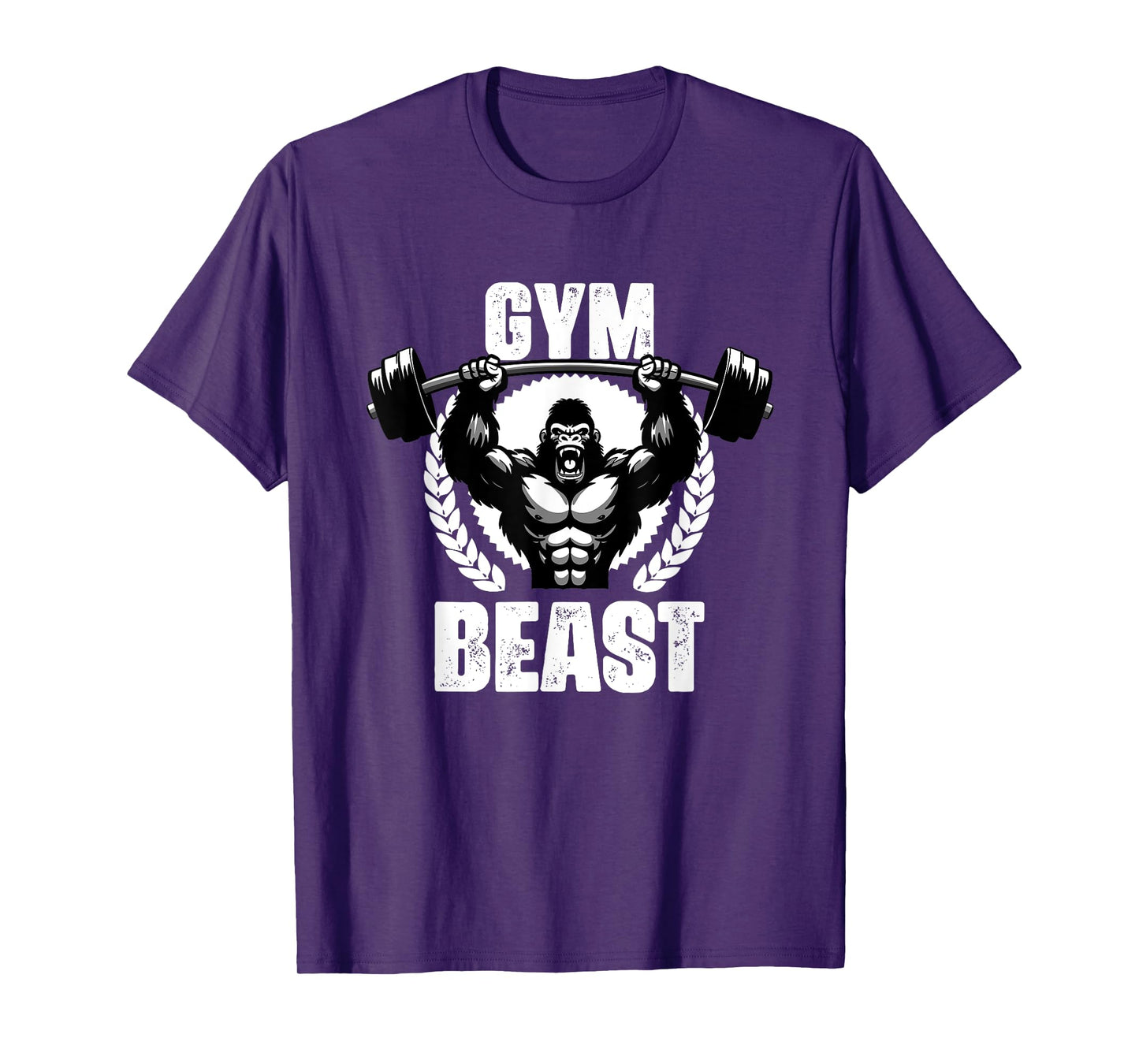 Gym Beast Gorilla Weightlift Workouts Gym Quotes Gym Fitness T-Shirt
