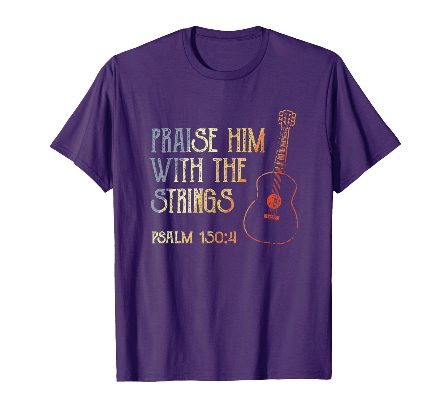 Guitarist Christian Music Guitar Player Bible Verse T-Shirt