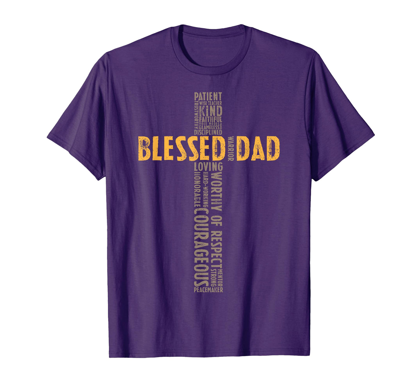 Father's Day Dad Husband Blessed Dad Christian T-Shirt