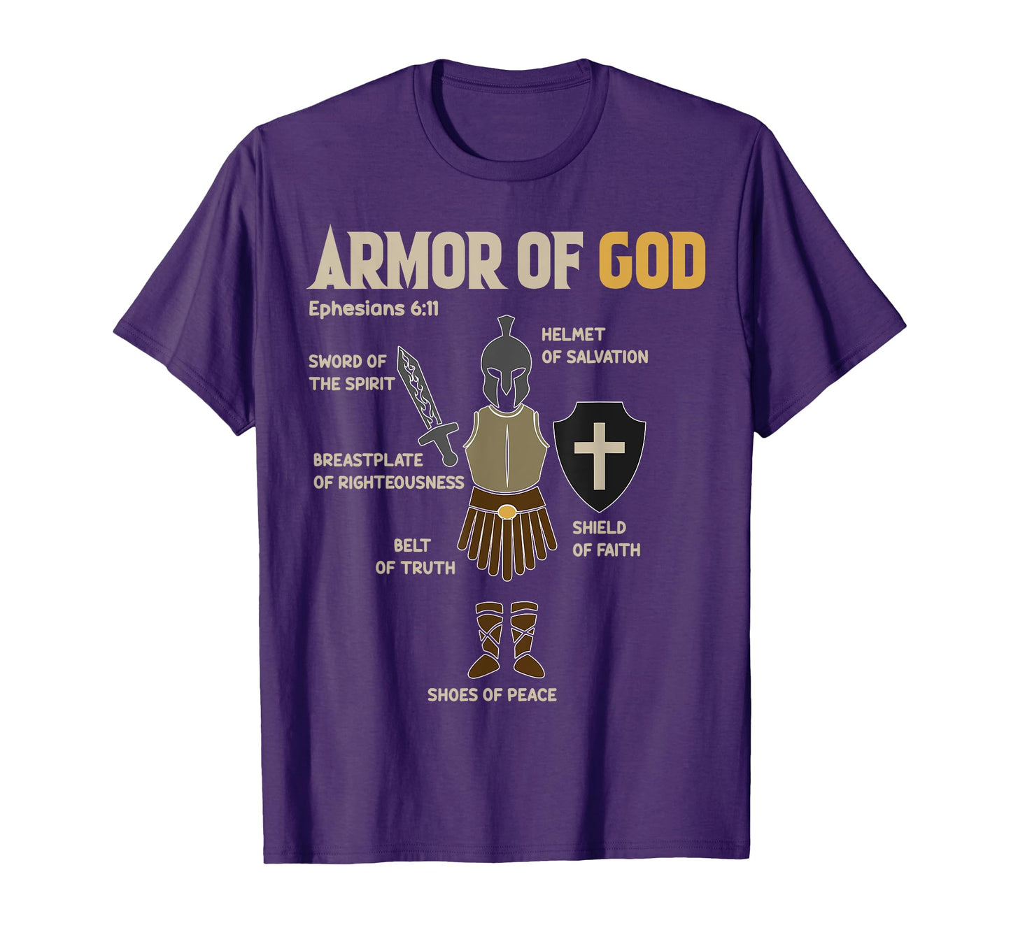 Toddler Boy Armor Of God Brother Son Men Kid Christian Jesus T-Shirt