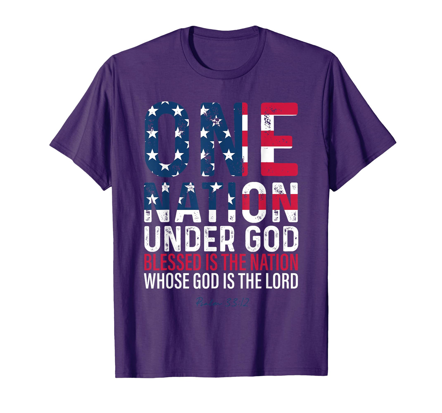 One Nation Under God Blessed Is The Nation Whose God Vintage T-Shirt