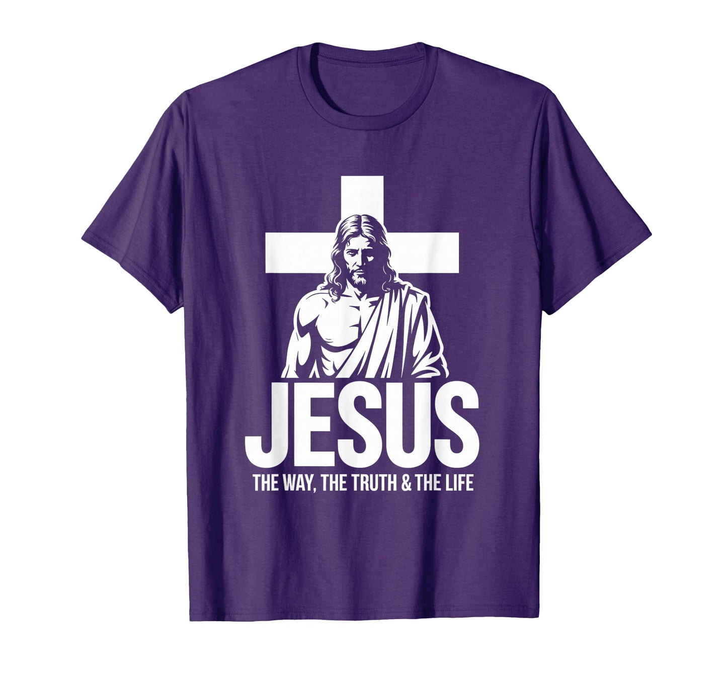 Jesus Standing Cross Christian Streetwear T-Shirt