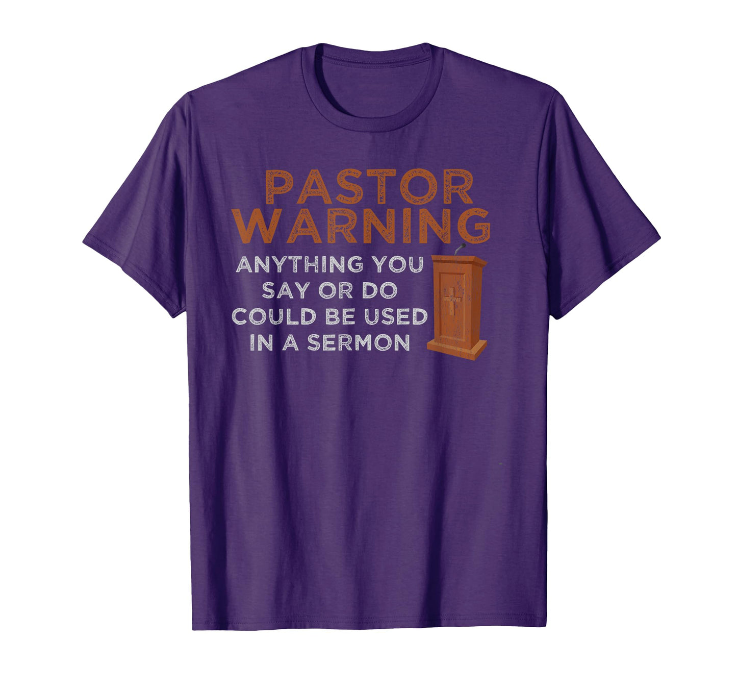 Funny Pastor Warning - Fun Pastor Sermon Gift - Preacher T-Shirt