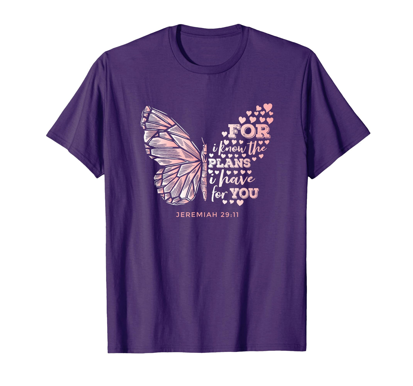 Jeremiah 29:11 Scripture Gift Faithful Christian Believer T-Shirt