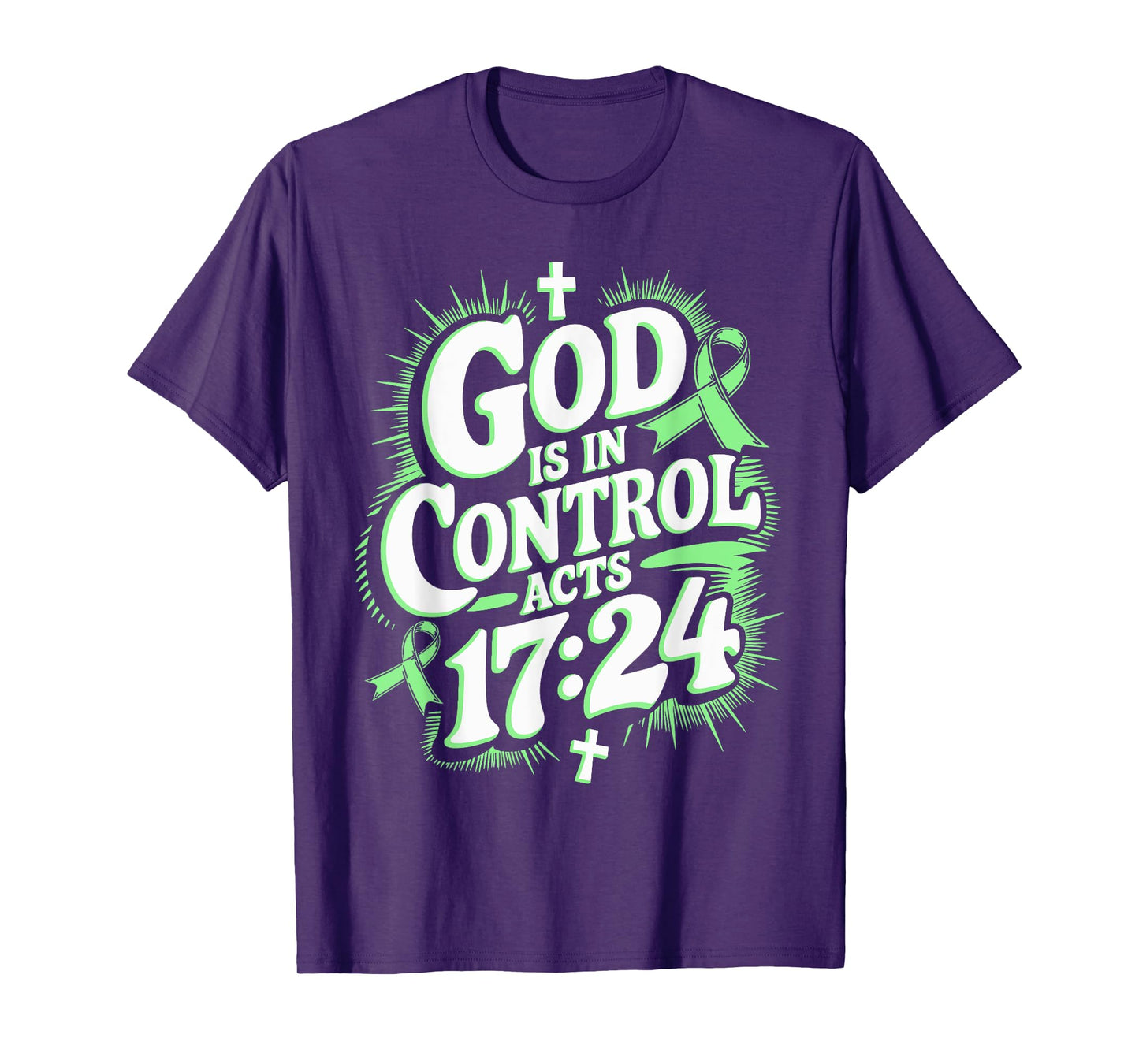 God Is In Control Survivor Non-Hodgkin Lymphoma Awareness T-Shirt