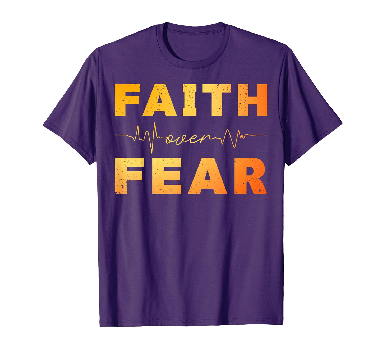 Faith Over Fear Christian Religious Men Women Boys Kids T-Shirt