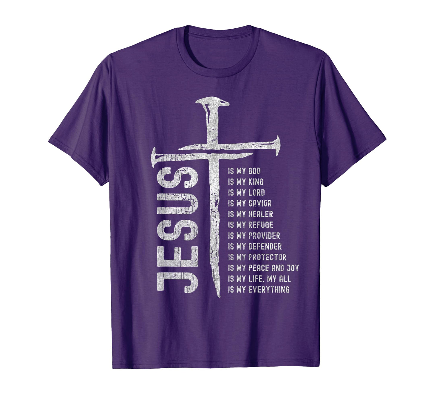 Vintage Cross Jesus is My Everything My God My Lord T-Shirt