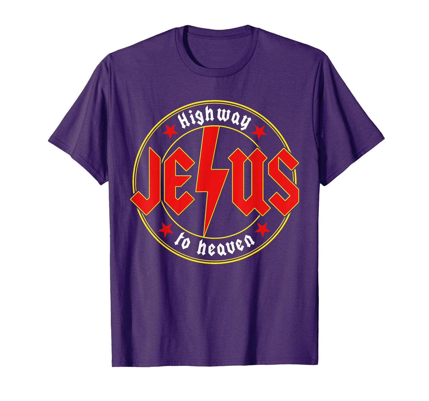 Jesus Highway To Heaven Christian Bible Verse Faith Prayer T-Shirt