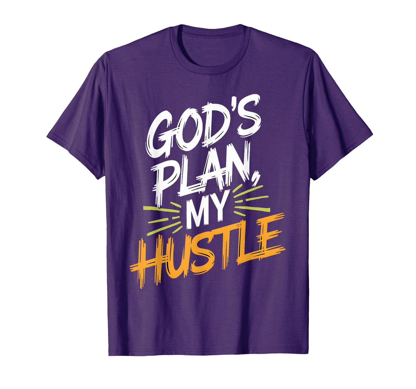 God's Plan My Hustle Entrepreneur Christian Motivation T-Shirt