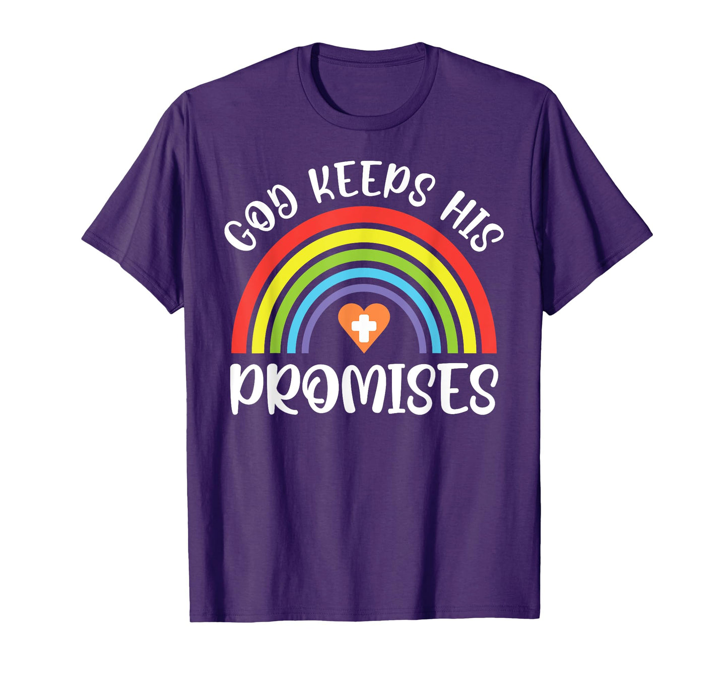 Christian Rainbow God Keeps His Promises Bible Noah T-Shirt