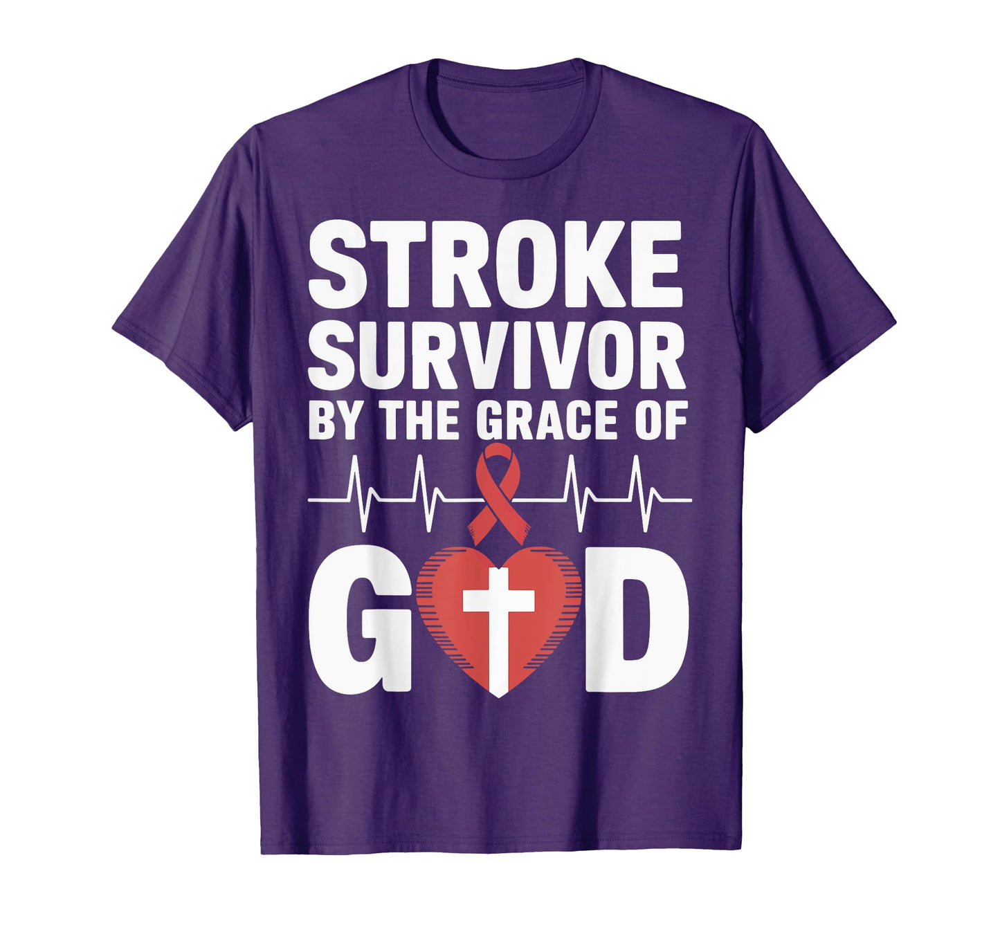 Stroke Survivor By The Grace Of God T-Shirt