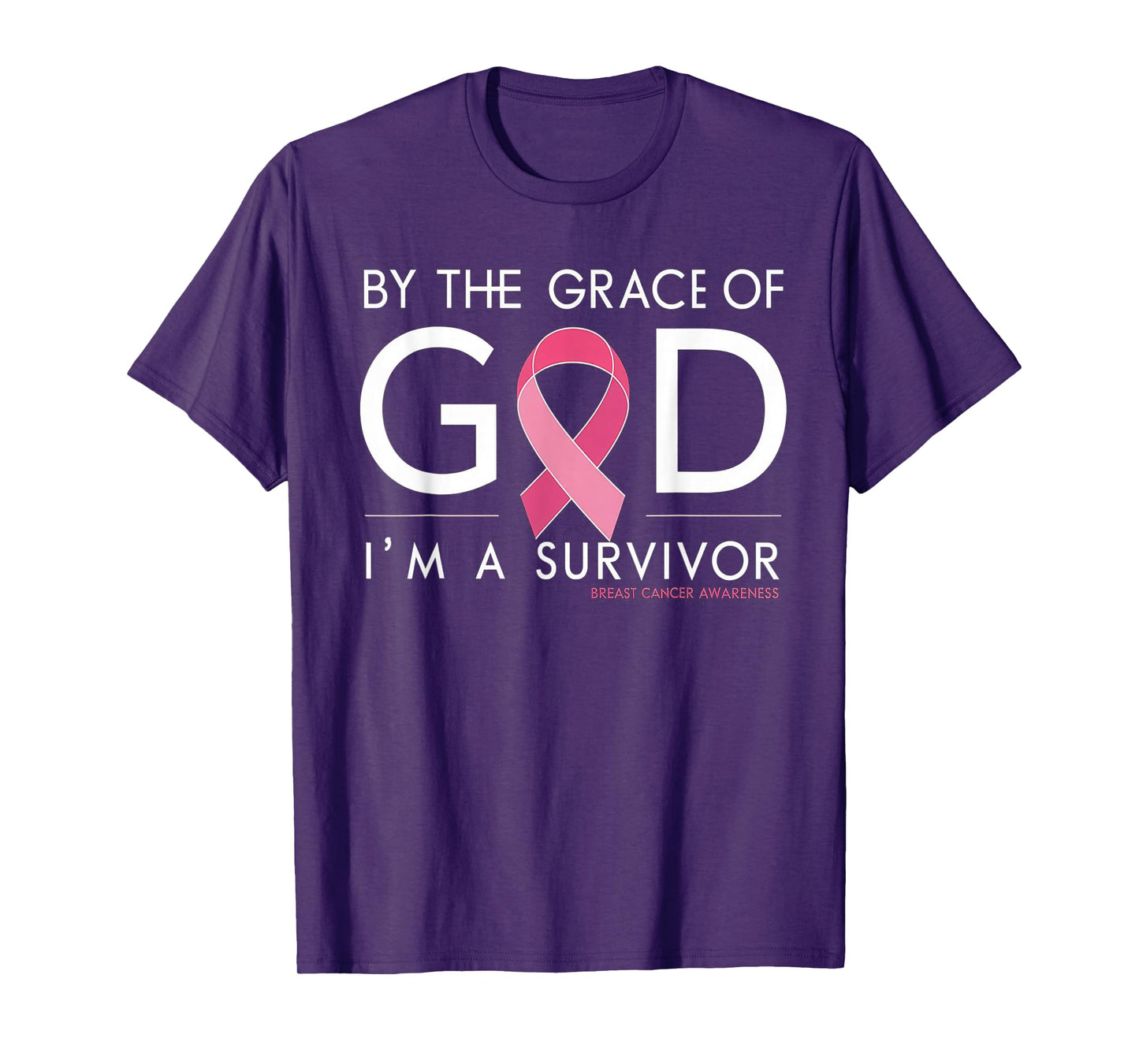 By The Grace of God I'm a Survivor Breast Cancer Survivor T-Shirt