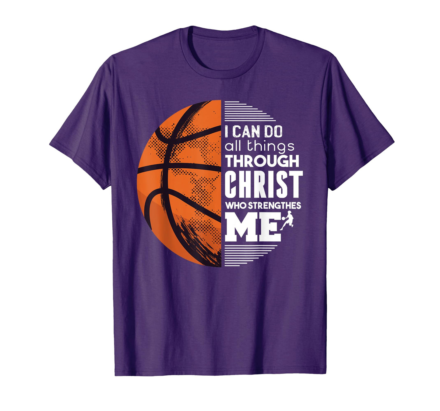 Christian Basketball I Can Do All Things Philippians Gift T-Shirt