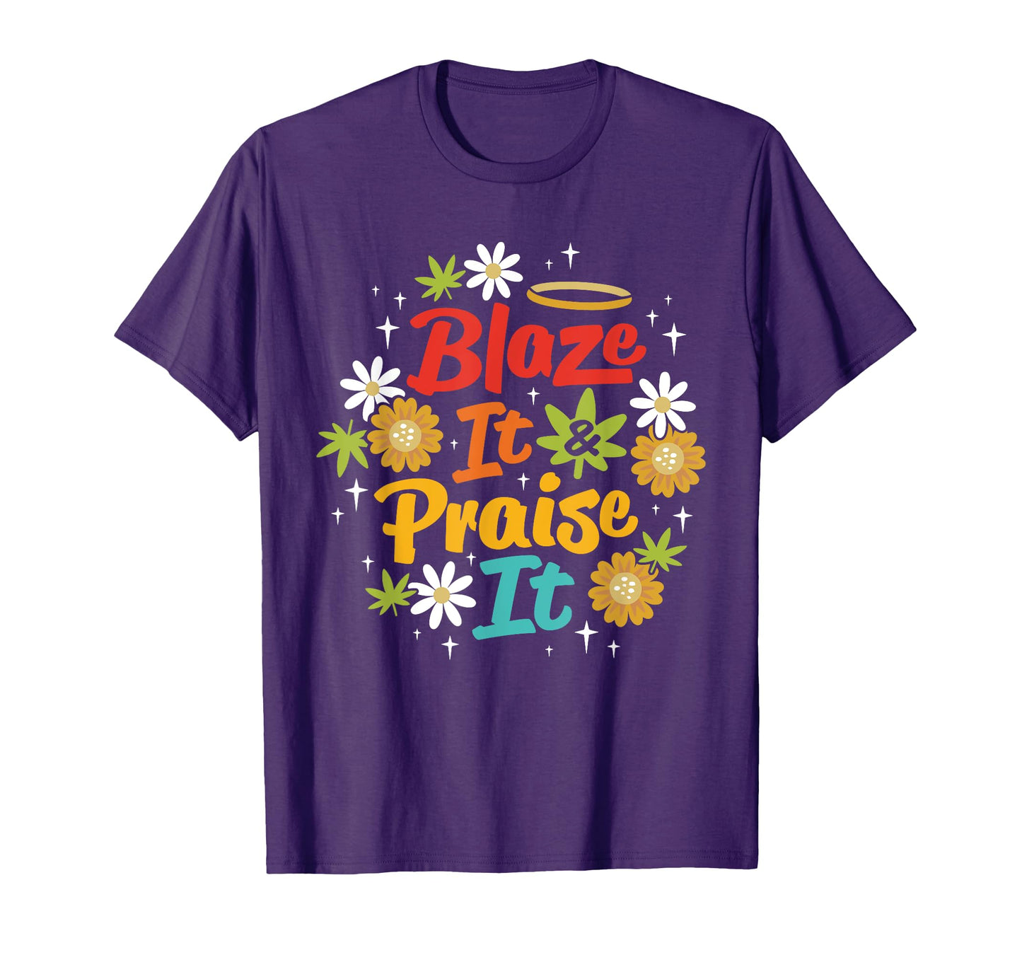 Blaze It And Praise It Christ Jesus Prayer Vintage Design T-Shirt