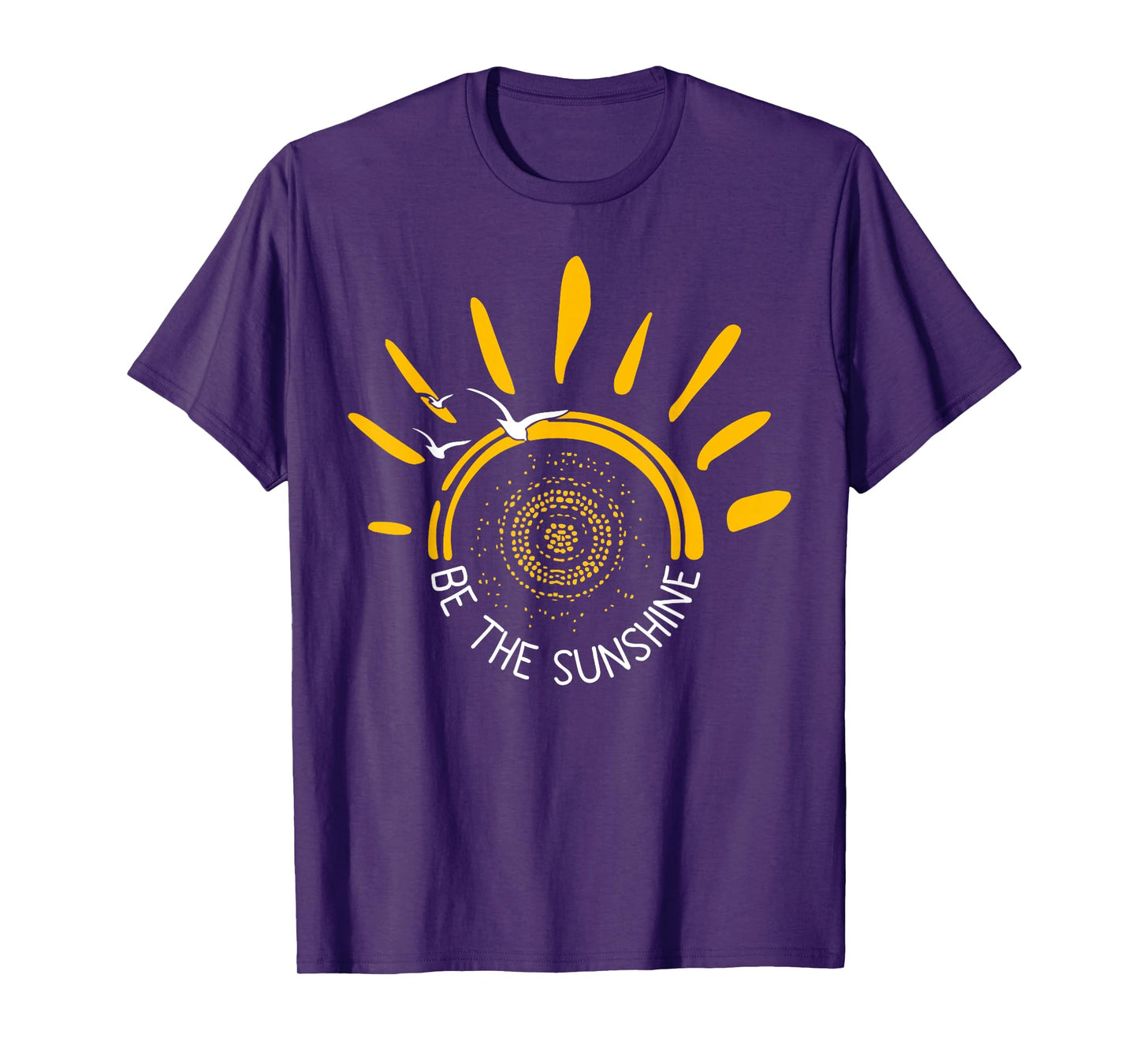 Be the Sunshine Positive Boho Retro Sun Design T-Shirt
