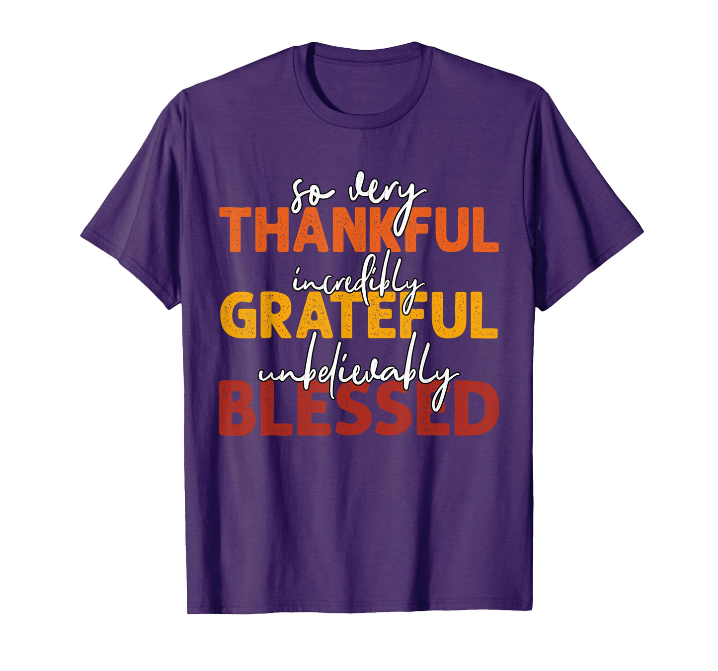 Thankful Grateful Blessed Thankful Thanksgiving Womens Mens T-Shirt