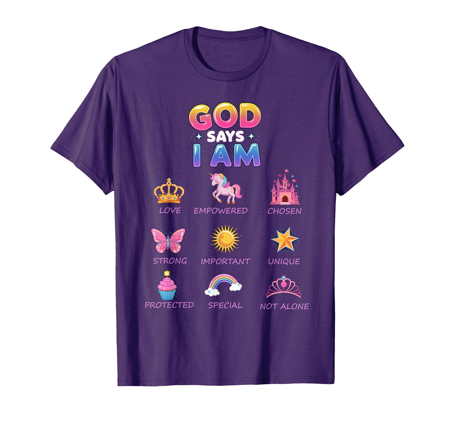 God Say I Am Princess Cute Jesus Teen Girl Toddler T-Shirt