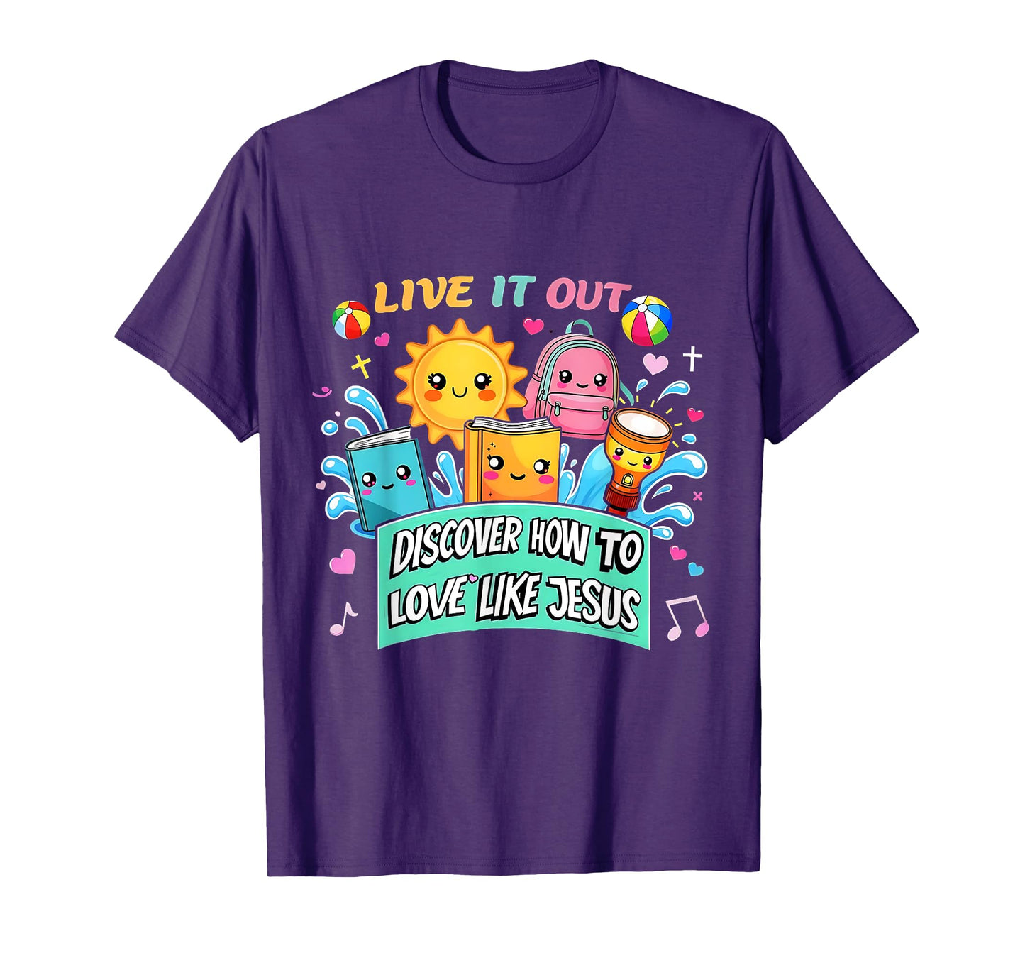 Live It Out Love Like Jesus VBS Summer 2025 Tee T-Shirt