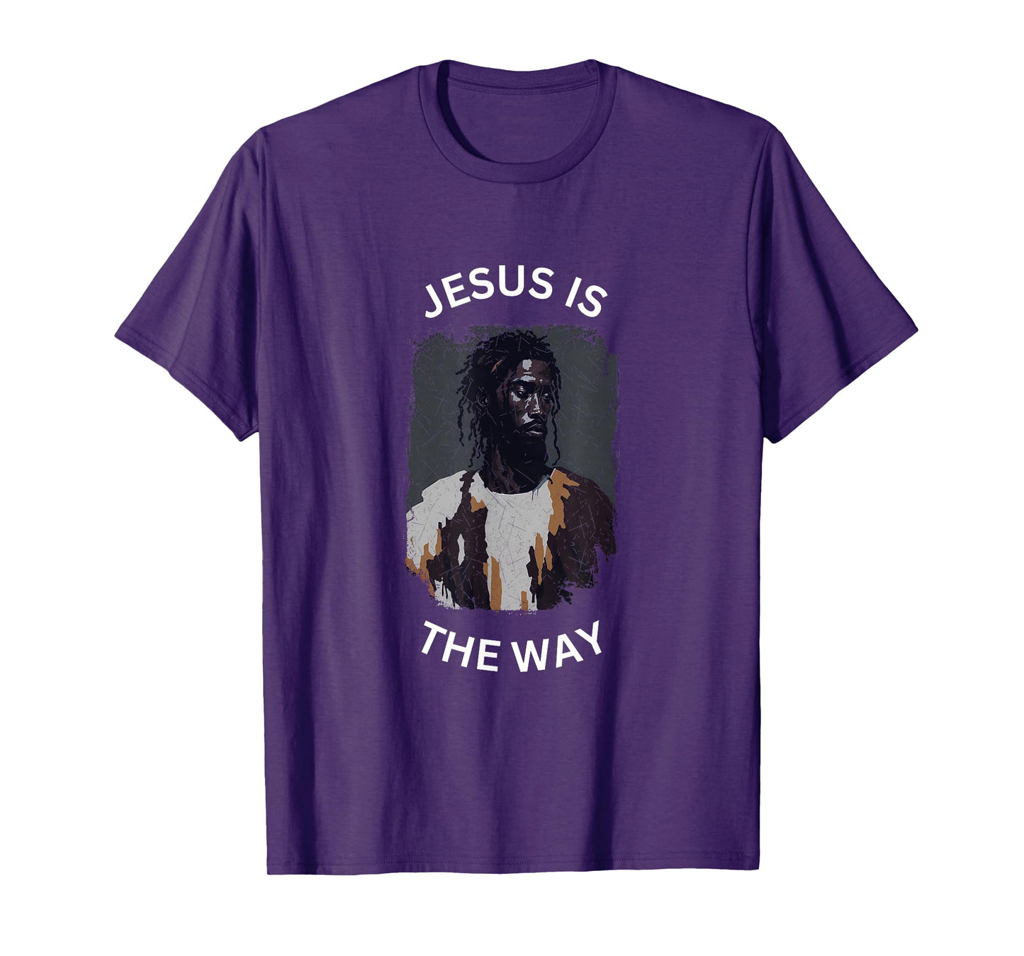 True Black Jesus is The Way Christian Faith Religious Gospel T-Shirt