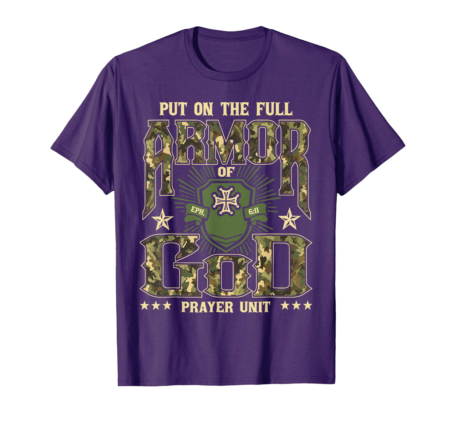 Put On The Full Armor Of God - Christian Religious Bible T-Shirt