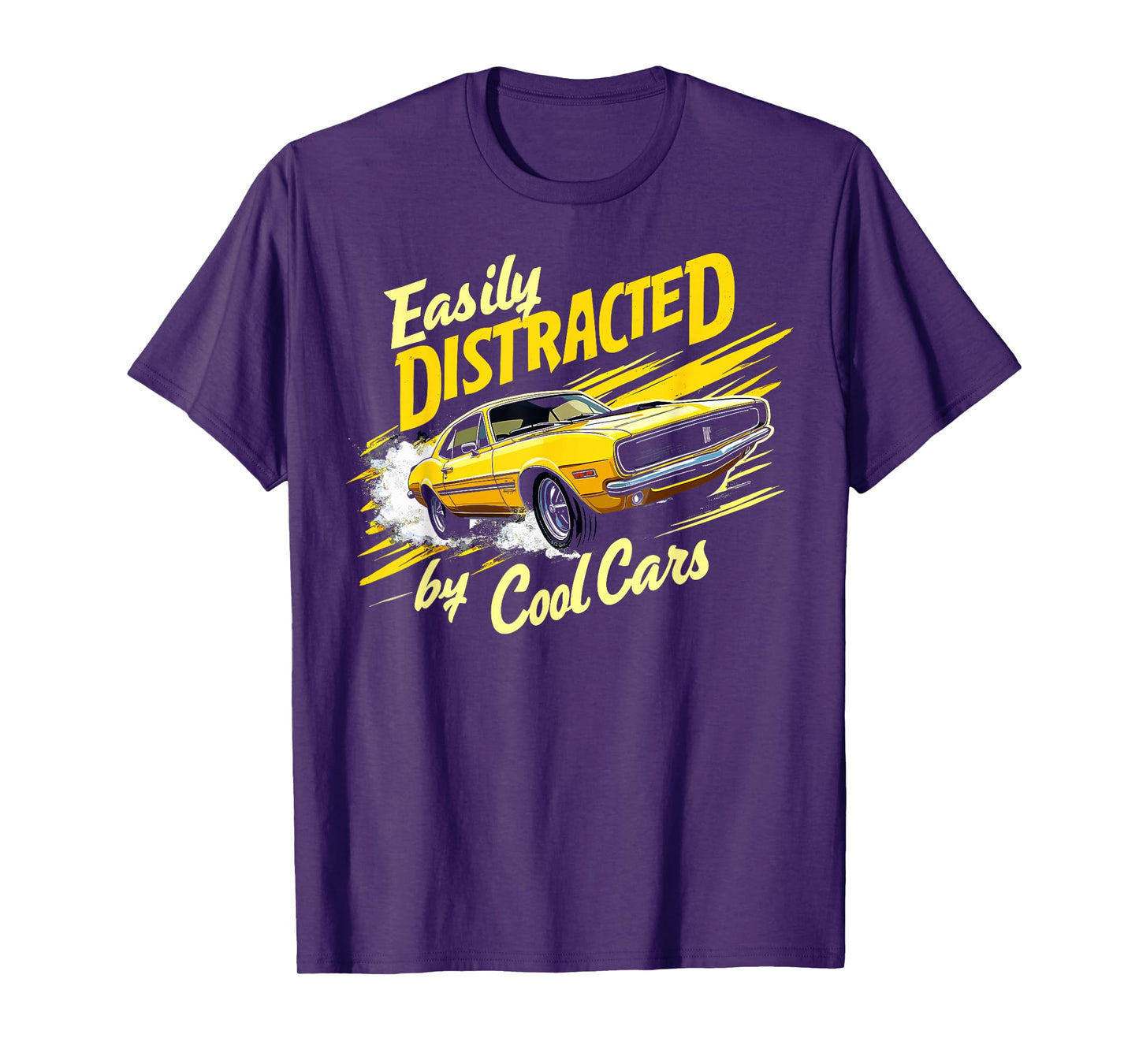 Easily Distracted By Classic Cars Vintage Old Car Guy T-Shirt